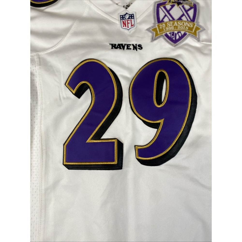 NFL Baltimore Ravens Justin Forsett 29 Nike White Sewn Jersey Women's Medium - Picture 6 of 10